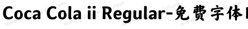 Coca Cola ii Regular字体转换
